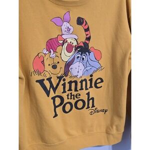 Disney Women's Yellow Winnie The Pooh‎  Sweatshirt Size Large 11-13